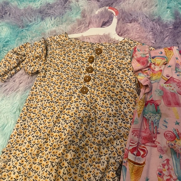 Bundle of 3 posh peanut rompers. - Picture 2 of 4